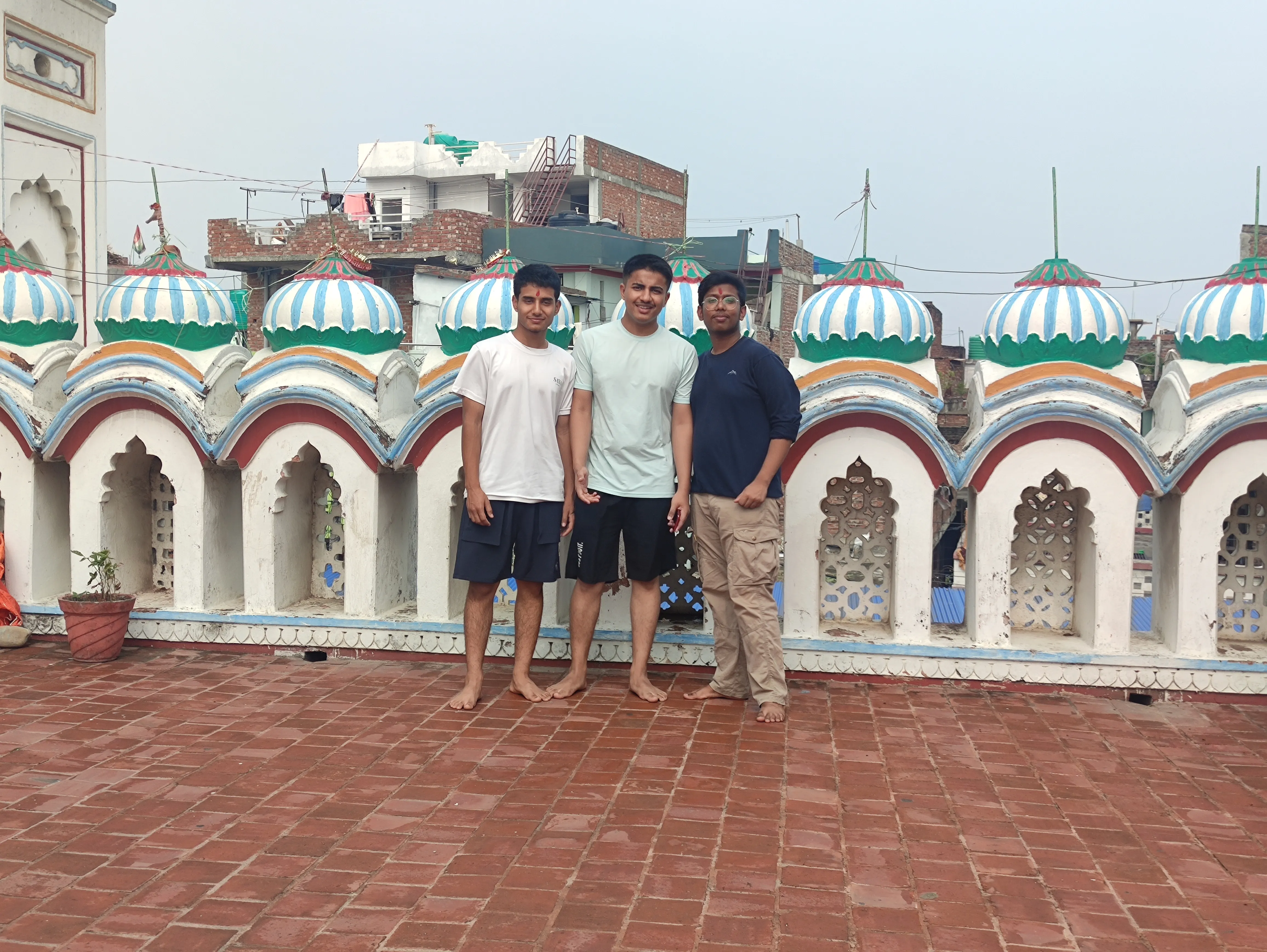 picture of us together in Janaki Mandir